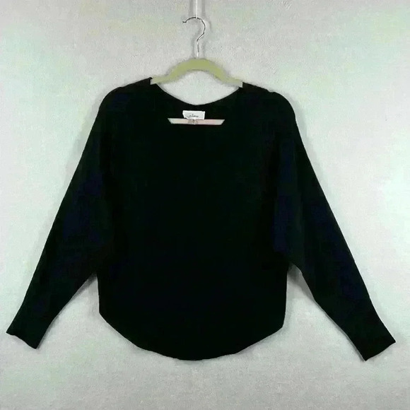Milano Women's Sweater Size Small Black Rayon Blend Dolman Sleeve - Picture 1 of 6